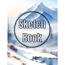Uravas Store Sketch Book: Premium Watercolor Winter Mountain Design Cover Page Sketchbook Blank Paper Pad 8.5" x 11" - Sketchbook 120 Pages Blank Paper Book For ... Unlined Journal Soft Cover Sketchbooks