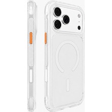 iPhone 18 Pro Max Uyumlu Kılıf M-Safe Şarj Özellikli Airbag Mutural Air Shield Serisi Kapak Beyaz