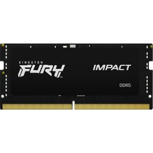 Kingston Fury Impact 8 GB 4800MT/S Ddr5 CL38 Sodımm Dizüstü Bilgisayar Tek Modüllü Oyun Belleği - KF548S38IB-8