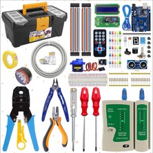 Eğiteklab Meslek Lisesi Bilişim Bölümü Ağ Seti 14 Inç Takım Çantası + Arduino Eğitim Seti