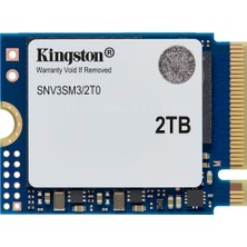 Kingston Nv3 Nvme Pcıe 4.0 Dahili SSD 2tb M.2 2230-SNV3SM3/2T0