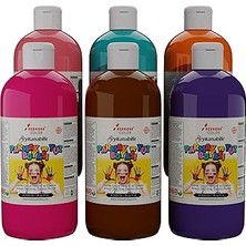 Renas Store Red Rose Tamamlayıcı Renkler Parmak Boyası 6'lı Set 6X500 gr