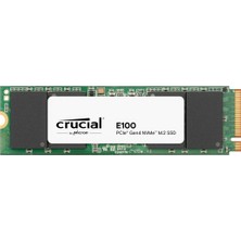 Crucial E100 2 Tb M.2 Pcıe Gen4 Nvme Dahili Ssd, 5.000 Mb/s'ye Kadar, Dizüstü ve Masaüstü Uyumlu - CT2000E100SSD8