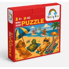 Thinky Boo Yaz Tatili Mini Puzzle 40 Parça 3-7 Yaş Eğitici Çocuk Puzzle Yapboz