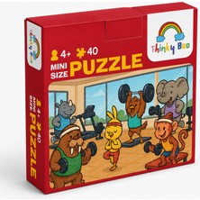 Thinky Boo Spor Takımı Mini Puzzle 40 Parça 3-7 Yaş Eğitici Çocuk Puzzle Yapboz