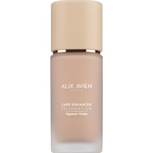 Uravas Store Alix Avien Kırışıklık Karşıtı Nemlendirici SPF30 Parlak Bitişli Fondöten Care Enhancer 806 Pale Apricot