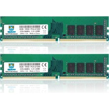 Motoeagle 16 GB (2 x 8 Gb) Kıt Ddr4 2666 Mhz PC4-21300 Ecc Olmayan Arabelleksiz 1,2 V CL19 1rx8 288 Pin Udımm Masaüstü Bilgisayar Bellek Ram
