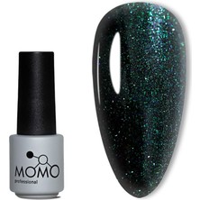 Uravas Store Momo Professional Kalıcı Oje S028 Parıltılı Zümrüt Yeşili 4 ml