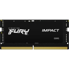 Kingston Fury Impact Xmp 16 GB 6000MT/S Ddr5 CL38 Sodımm Oyun Belleği Dizüstü Bilgisayar Için Tek Modül - KF560S38IB-16