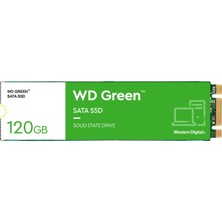 Western Digital Wd Green Sata SSD Dahili SSD 120 GB (Dizüstü ve Masaüstü Bilgisayarlarda Kullanım Için M.2 2280 Modülü, Slc Önbellekleme Teknolojisi, Darbeye Dayanıklı, Wd F.ı.t. Lab™ Sertifikalı) Yeş