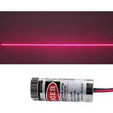 Ayrex 5mw 650NM Kırmızı Çizgi Lazer Modül Lens ile Odak Ayarlı 12MM Çap