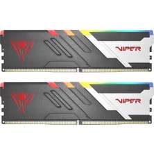 Patriot Memory Patriot Viper Venom Rgb Ddr5 64 GB (2 x 32 Gb) 5200 Mhz Udımm Masaüstü Oyun Belleği Kiti - PVVR564G520C40K