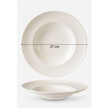 Valencia Makarna Tabağı 27CM Krem Rinart