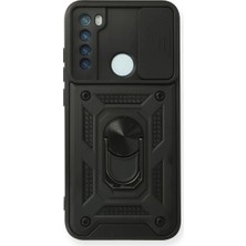 Akıllı Bayi Xiaomi Redmi Note 8 Kılıf Pars Lens Yüzüklü Silikon - Siyah