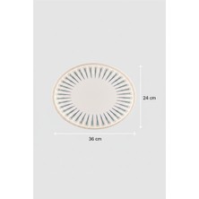Ellips Oval Kayık Tabak 36CM Dijital Sierra Rinart