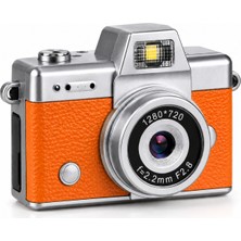 Beemen Mini Retro Dijital Kamera 48 Mp Fotoğraf 1080P Video 180° Döner Selfie Ekranı Flaşlı Type-C 128 GB Destekli LK-027