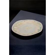 Rinart 28 cm Oceana Desenli Organik Form Porselen Servis Tabağı