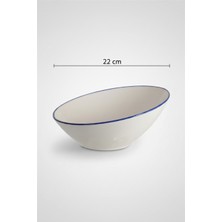 Truva Elips Salata Kasesi 22CM Rim Lacivert Rinart
