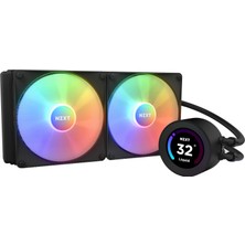 1001 Kraken Elite 280 Rgb RL-KR28E-B1 280 mm Aıo Cpu Soğutucu, Özelleştirilebilir 2,36 Inç LCD Ekran,