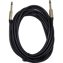 Ayrex 3 Metre 6.3mm Gitar Jak Kablosu Elektro Gitar, Bas Gitar ve Klavye ile Uyumlu, Amfi ve Mikser