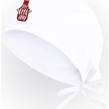 Uravas Store Unisex Beyaz Chef Temalı Özel Bone