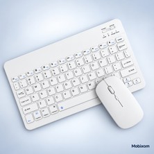 Mobixom Bluetooth Klavye Mouse Seti – Kablosuz, Ince ve Taşınabilir Tasarım – Tablet, Telefon ve Bilgisayar Uyumlu