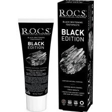 Uravas Store R.o.c.s. Black Edition Kömür Özlü Beyazlatıcı Diş Macunu (1 x 74 G)