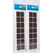 Uravas Store Smartizi Kare Yapışkanlı Mobilya Altlığı (2 Plaka x 14 Adet) - 3x3 cm Çizilmez ve Ses Kesici Koruyucu Ped