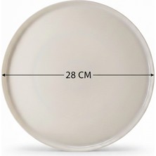 Toledo Servis Tabağı 28CM Krem Rinart