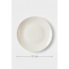 Valencia Düz Tabak 17CM Krem Rinart