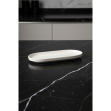 Toledo Oval Kayık Tabak 16X8,5CM Krem Rinart
