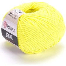 Ayrex Yarnart Jeans 50GR Pamuk Cotton Amigurumi El Örgü Ipi Ipliği Yünü 58 Fosfor