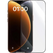 Baseus Crystalline Yansıma Önleyici Pro Full Kaplama Hd Iphone 17 Cam Ekran Koruyucu