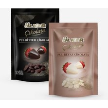 Ayrex Ülker Çikolata Pul Beyaz ve Bitter, 100G x 2