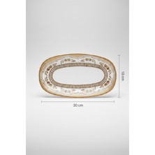 Valencia Oval Kayık Tabak 30CM Dijital Salda Rinart