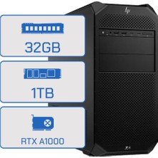 Hp Z4 G5 B34SJES W5-2545 32GB(2X16GB)/1TB SSD A1000 8gb Novga 1125W W11P Ws Iş Istasyonu
