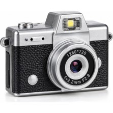 Beemen Mini Retro Dijital Kamera 48 Mp Fotoğraf 1080P Video 180° Döner Selfie Ekranı Flaşlı Type-C 128 GB Destekli LK-027