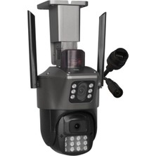 Elektronikçim Plato PL-39050 Dual Smart Çift Kameralı Gece Görüşlü 3mp+3mp Speed Dome Wi-Fi Güvenlik Kamera