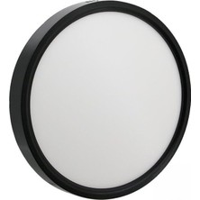 Ayrex Nisaluce EPL-24SÜ/S 24W Siyah Metal Kasa Sıva Üstü Yuvarlak LED Slim Panel 1680LM Beyaz=