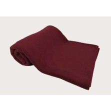 Bordo Ince Polar Evcil Hayvan Battaniyesi 85X90 Cm, Yumuşak ve Konforlu