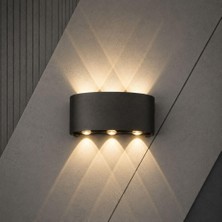 Ayrex Dış Mekan LED Aplik 10 Watt Günışığı Cata Haiti 3'lü Aplik CT-8011G