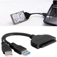 Uravas Store 4537 USB 3.0 2.5' Inç Sata SSD HDD Hard Disk Çevirici Dönüştürücü Adaptör Kablosu