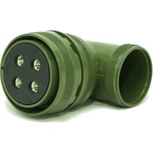 Mucize MS3108 32-17S 4 Pinli 90 Derece Dişi Askeri Tip Konnektör