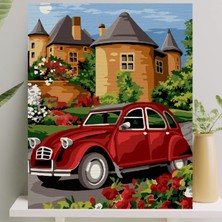 Uravas Store Palmiye Hobi Sanat Sayılarla Boyama Tuval Seti Fırça Boya Dahil (Çıtalı) 40X50 cm - Vosvos