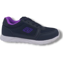 Zerhan Parley 256 Kadın Siyah Lila Yürüyüş Koşu Spor Ayakkabı