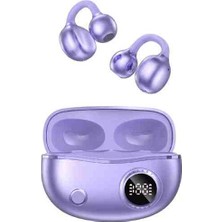 Technio Yxg-10 Premium Clip-On Kulak Klipsli Açık Kulak Bluetooth 5.4 Kablosuz Kulaklık - Dijital Şarj Göstergeli