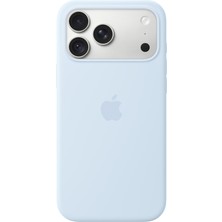 Apple iPhone 18 Pro Max İçin Magsafe Özellikli Silikon Kılıf - Taze Mavi
