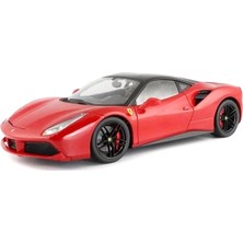 Bburago 1:18 Ölçekli Ferrari Signature 488 Gtb Kırmızı Model Araba Detaylı Tasarım