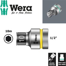 Wera 8790 Hmc Hf Zyklop Lokma Anahtar, 1/2 Inç ve Tutma Fonksiyonlu, 10MM,