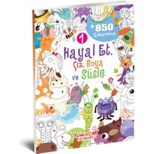 Yumurcak Yayınları Hayal Et-Çiz-Boya-Süsle 850 Çıkartma -1